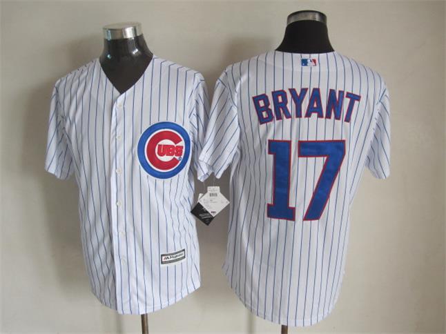 Majestic Chicago Cubs #17 Bryant White Pinstripe MLB Stitched Jerseys,We sell and wholesale Majestic Chicago Cubs #17 Bryant White Pinstripe MLB Stitched Jerseys on line form chian!
