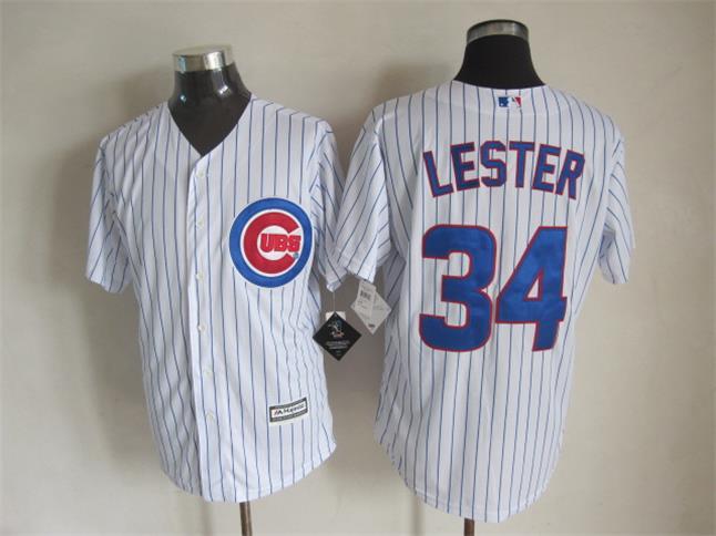 Majestic Chicago Cubs #34 Jon Lester White Pinstripe MLB Stitched Jerseys,We sell and wholesale Majestic Chicago Cubs #34 Jon Lester White Pinstripe MLB Stitched Jerseys on line form chian!
