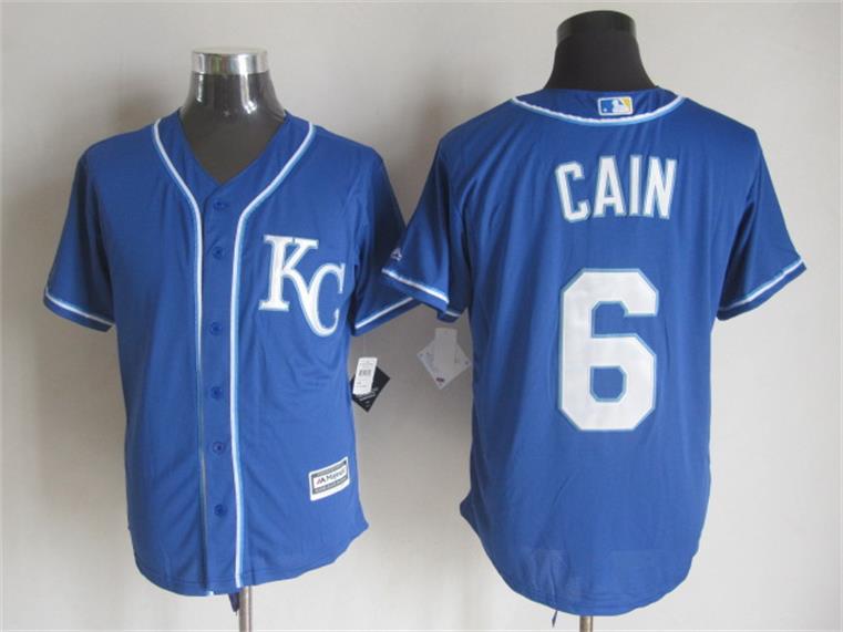Majestic Kansas City Royals #6 Cain Blue MLB Stitched Jerseys,We sell and wholesale Majestic Kansas City Royals #6 Cain Blue MLB Stitched Jerseys on line form chian!