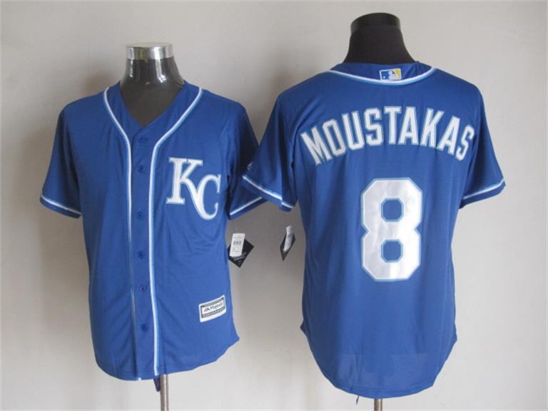 Majestic Kansas City Royals #8 Mike Moustakas Blue MLB Stitched Jerseys,We sell and wholesale Majestic Kansas City Royals #8 Mike Moustakas Blue MLB Stitched Jerseys on line form chian!