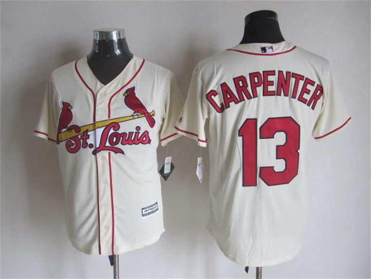 Majestic St. Louis Cardinals #13 Matt Carpenter Cream MLB Stitched Jerseys,We sell and wholesale Majestic St. Louis Cardinals #13 Matt Carpenter Cream MLB Stitched Jerseys on line form chian!