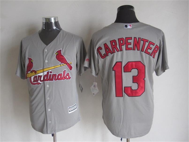 Majestic St. Louis Cardinals #13 Matt Carpenter Gray MLB Stitched Jerseys,We sell and wholesale Majestic St. Louis Cardinals #13 Matt Carpenter Gray MLB Stitched Jerseys on line form chian!