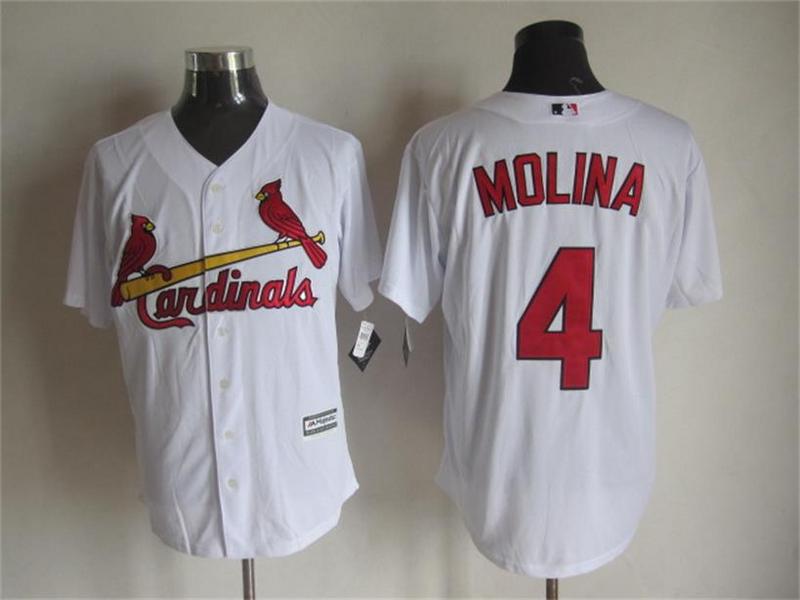 Majestic St. Louis Cardinals #4 Yadier Molina White MLB Stitched Jerseys,We sell and wholesale Majestic St. Louis Cardinals #4 Yadier Molina White MLB Stitched Jerseys on line form chian!