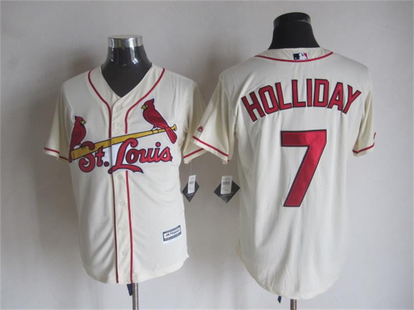 Majestic St. Louis Cardinals #7 Matt Holliday Cream MLB Stitched Jerseys,We sell and wholesale Majestic St. Louis Cardinals #7 Matt Holliday Cream MLB Stitched Jerseys on line form chian!