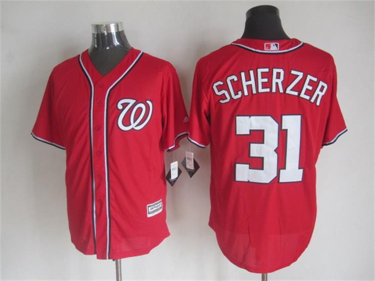 Majestic Washington Nationals #31 #31 Max Scherzer Red MLB Stitched Jerseys,We sell and wholesale Majestic Washington Nationals #31 #31 Max Scherzer Red MLB Stitched Jerseys on line form chian!