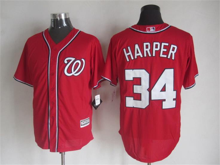 Majestic Washington Nationals #34 Harper Red MLB Stitched Jerseys,We sell and wholesale Majestic Washington Nationals #34 Harper Red MLB Stitched Jerseys on line form chian!