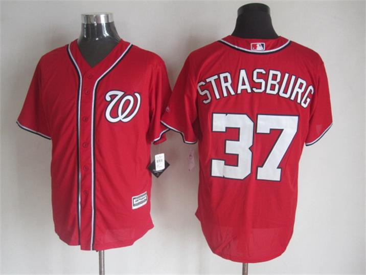 Majestic Washington Nationals #37 Stephen Strasburg Red MLB Stitched Jerseys,We sell and wholesale Majestic Washington Nationals #37 Stephen Strasburg Red MLB Stitched Jerseys on line form chian!