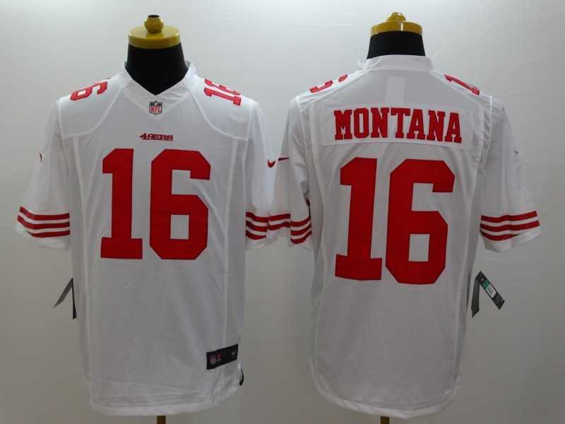 Nike Limited San Francisco 49ers #16 Joe Montana White Jerseys,We sell and wholesale Nike Limited San Francisco 49ers #16 Joe Montana White Jerseys on line form chian!