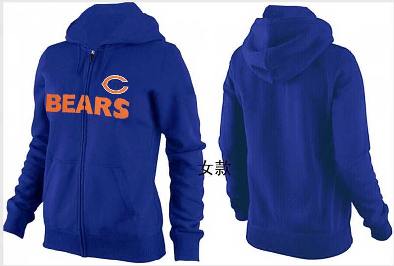 Womens Chicago Bears Team Logo 2015 Full Zip Hoodie-10,We sell and wholesale Womens Chicago Bears Team Logo 2015 Full Zip Hoodie-10 on line form chian!