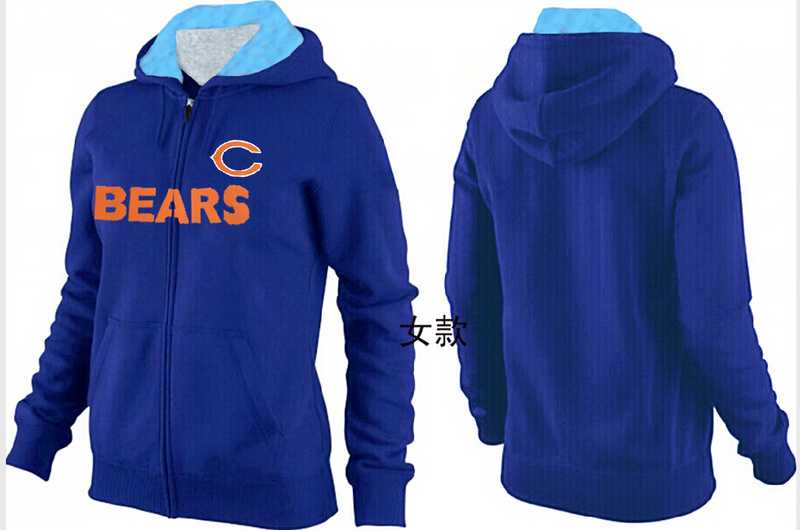 Womens Chicago Bears Team Logo 2015 Full Zip Hoodie-15,We sell and wholesale Womens Chicago Bears Team Logo 2015 Full Zip Hoodie-15 on line form chian!