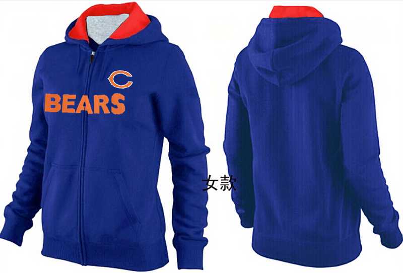 Womens Chicago Bears Team Logo 2015 Full Zip Hoodie-25,We sell and wholesale Womens Chicago Bears Team Logo 2015 Full Zip Hoodie-25 on line form chian!