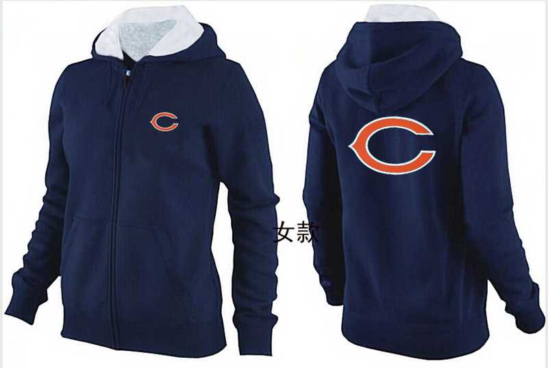 Womens Chicago Bears Team Logo 2015 Full Zip Hoodie-29,We sell and wholesale Womens Chicago Bears Team Logo 2015 Full Zip Hoodie-29 on line form chian!