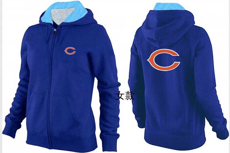 Womens Chicago Bears Team Logo 2015 Full Zip Hoodie-30,We sell and wholesale Womens Chicago Bears Team Logo 2015 Full Zip Hoodie-30 on line form chian!