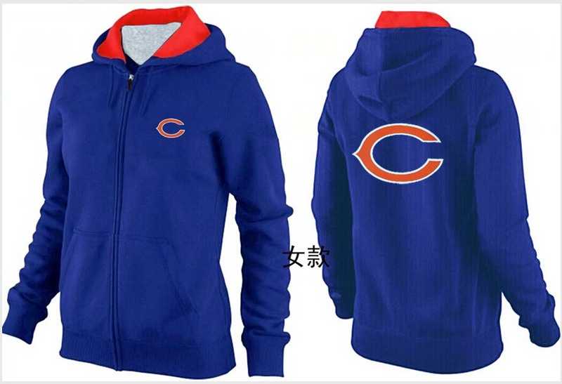 Womens Chicago Bears Team Logo 2015 Full Zip Hoodie-36,We sell and wholesale Womens Chicago Bears Team Logo 2015 Full Zip Hoodie-36 on line form chian!