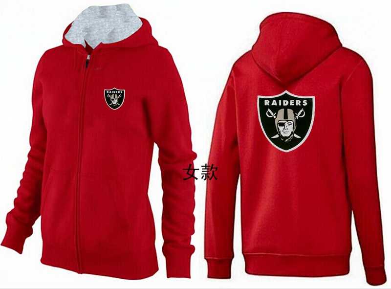 Womens Oakland Raiders Team Logo 2015 Full Zip Hoodie-42,We sell and wholesale Womens Oakland Raiders Team Logo 2015 Full Zip Hoodie-42 on line form chian!