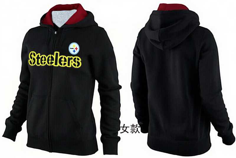 Womens Pittsburgh Steelers Team Logo 2015 Full Zip Hoodie-22,We sell and wholesale Womens Pittsburgh Steelers Team Logo 2015 Full Zip Hoodie-22 on line form chian!