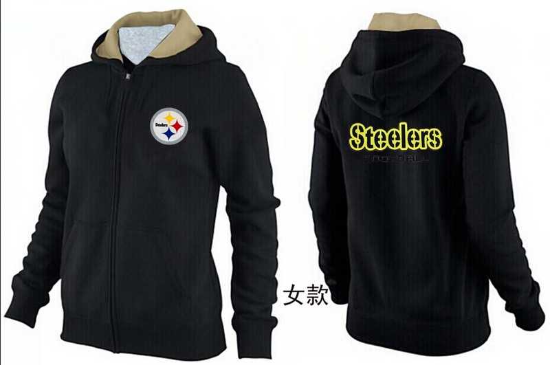 Womens Pittsburgh Steelers Team Logo 2015 Full Zip Hoodie-29,We sell and wholesale Womens Pittsburgh Steelers Team Logo 2015 Full Zip Hoodie-29 on line form chian!