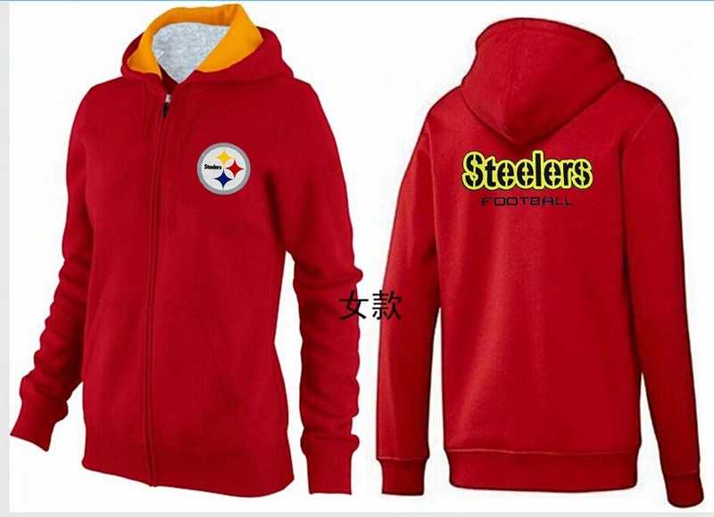 Womens Pittsburgh Steelers Team Logo 2015 Full Zip Hoodie-32,We sell and wholesale Womens Pittsburgh Steelers Team Logo 2015 Full Zip Hoodie-32 on line form chian!