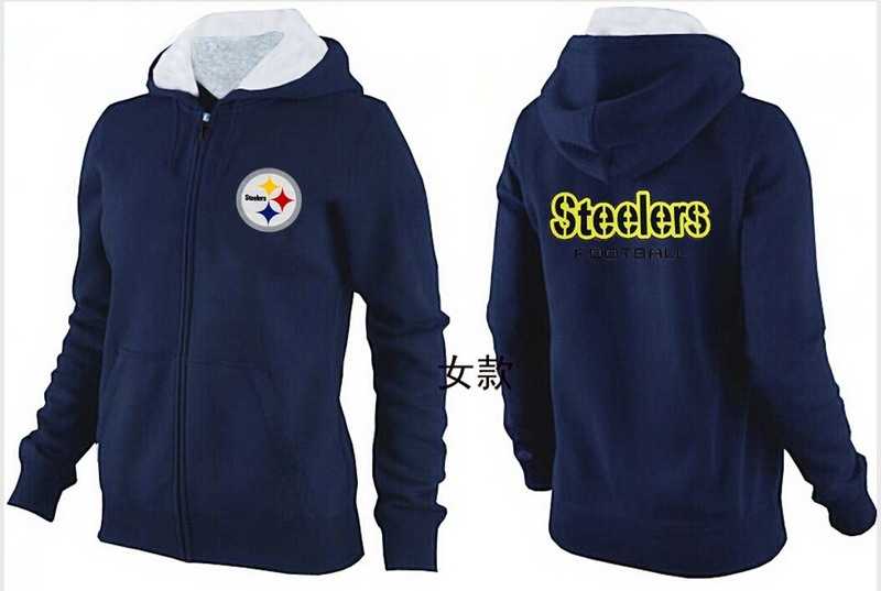 Womens Pittsburgh Steelers Team Logo 2015 Full Zip Hoodie-36,We sell and wholesale Womens Pittsburgh Steelers Team Logo 2015 Full Zip Hoodie-36 on line form chian!