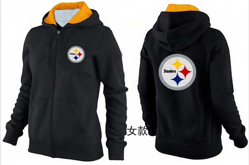 Womens Pittsburgh Steelers Team Logo 2015 Full Zip Hoodie-59,We sell and wholesale Womens Pittsburgh Steelers Team Logo 2015 Full Zip Hoodie-59 on line form chian!