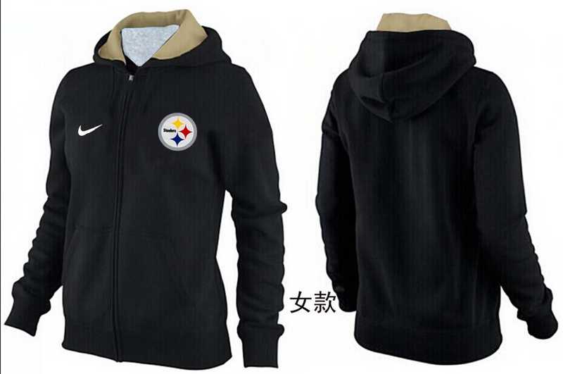 Womens Pittsburgh Steelers Team Logo 2015 Full Zip Hoodie-71,We sell and wholesale Womens Pittsburgh Steelers Team Logo 2015 Full Zip Hoodie-71 on line form chian!