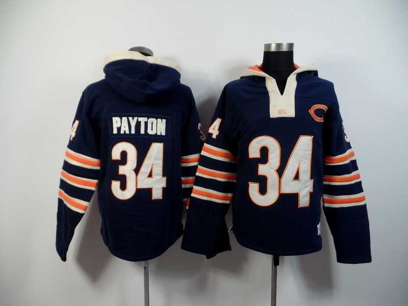 Chicago Bears #34 Walter Payton Dark Blue 2015 New Stitched Hoodie,We sell and wholesale Chicago Bears #34 Walter Payton Dark Blue 2015 New Stitched Hoodie on line form chian!