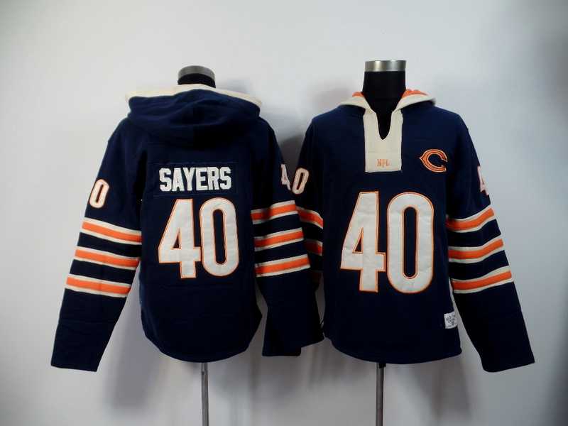 Chicago Bears #40 Gale Sayers Dark Blue 2015 New Stitched Hoodie,We sell and wholesale Chicago Bears #40 Gale Sayers Dark Blue 2015 New Stitched Hoodie on line form chian!