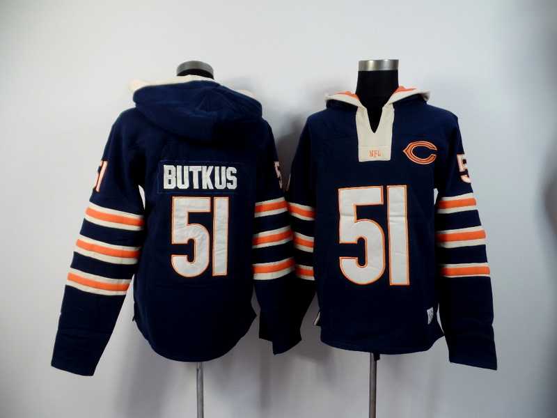 Chicago Bears #51 Dick Butkus Dark Blue 2015 New Stitched Hoodie,We sell and wholesale Chicago Bears #51 Dick Butkus Dark Blue 2015 New Stitched Hoodie on line form chian!