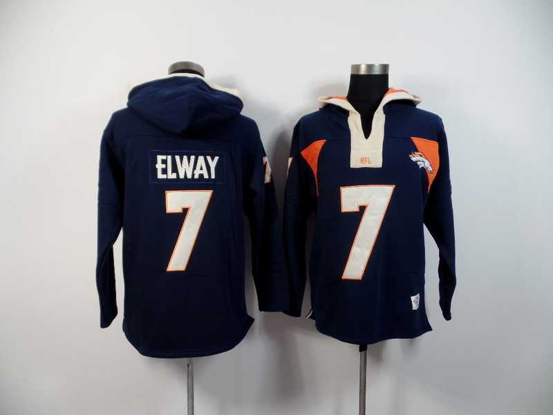 Denver Broncos #7 John Elway Dark Blue 2015 New Stitched Hoodie,We sell and wholesale Denver Broncos #7 John Elway Dark Blue 2015 New Stitched Hoodie on line form chian!