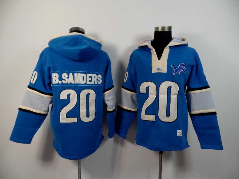 Detroit Lions #20 Barry Sanders Blue 2015 New Stitched Hoodie,We sell and wholesale Detroit Lions #20 Barry Sanders Blue 2015 New Stitched Hoodie on line form chian!