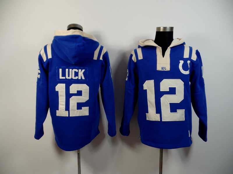 Indianapolis Colts #12 Andrew Luck Blue 2015 New Stitched Hoodie,We sell and wholesale Indianapolis Colts #12 Andrew Luck Blue 2015 New Stitched Hoodie on line form chian!