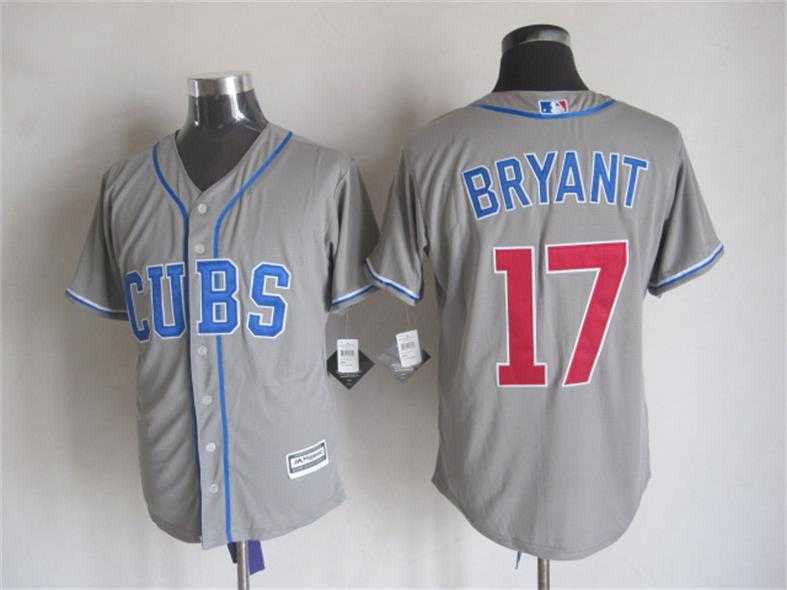 Majestic Chicago Cubs #17 Bryant Gray MLB Stitched Jerseys,We sell and wholesale Majestic Chicago Cubs #17 Bryant Gray MLB Stitched Jerseys on line form chian!