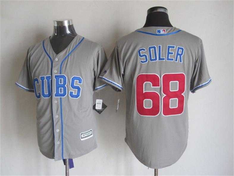 Majestic Chicago Cubs #68 Jorge Soler Gray MLB Stitched Jerseys,We sell and wholesale Majestic Chicago Cubs #68 Jorge Soler Gray MLB Stitched Jerseys on line form chian!