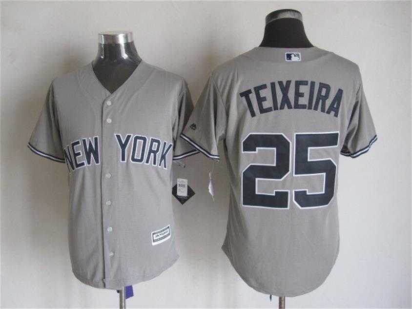 Majestic New York Yankees #25 Teixeira Gray MLB Stitched Jerseys,We sell and wholesale Majestic New York Yankees #25 Teixeira Gray MLB Stitched Jerseys on line form chian!