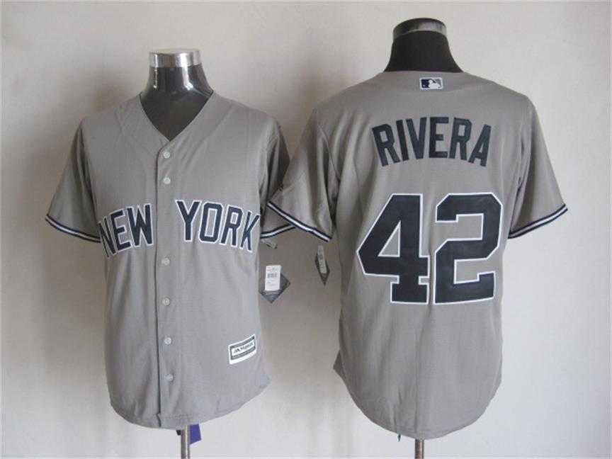 Majestic New York Yankees #42 Mariano Rivera Gray MLB Stitched Jerseys,We sell and wholesale Majestic New York Yankees #42 Mariano Rivera Gray MLB Stitched Jerseys on line form chian!