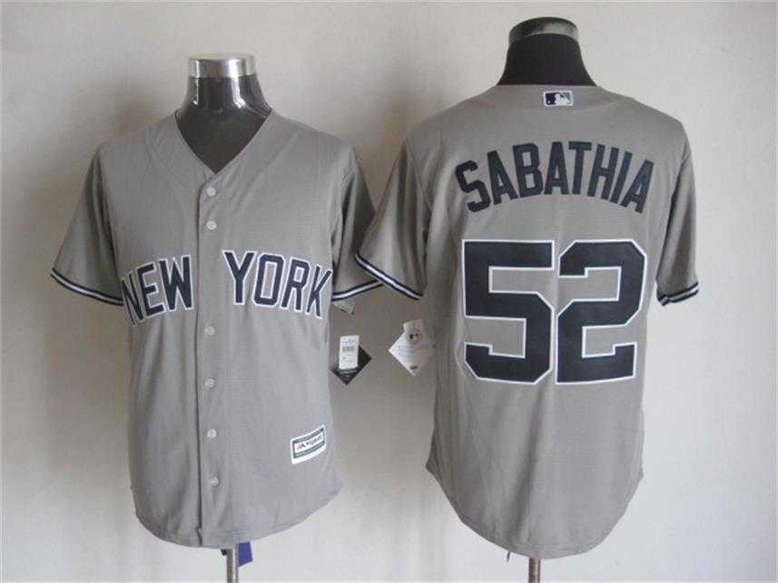 Majestic New York Yankees #52 Sabathia Gray MLB Stitched Jerseys,We sell and wholesale Majestic New York Yankees #52 Sabathia Gray MLB Stitched Jerseys on line form chian!