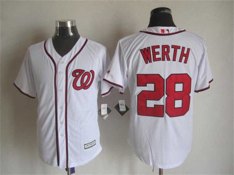 Majestic Washington Nationals #28 Werth White MLB Stitched Jerseys,We sell and wholesale Majestic Washington Nationals #28 Werth White MLB Stitched Jerseys on line form chian!