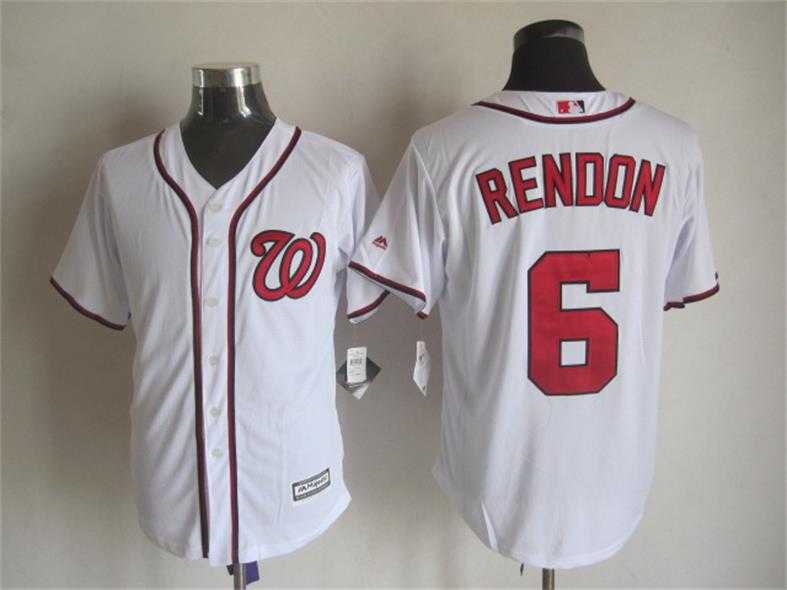Majestic Washington Nationals #6 Rendon White MLB Stitched Jerseys,We sell and wholesale Majestic Washington Nationals #6 Rendon White MLB Stitched Jerseys on line form chian!