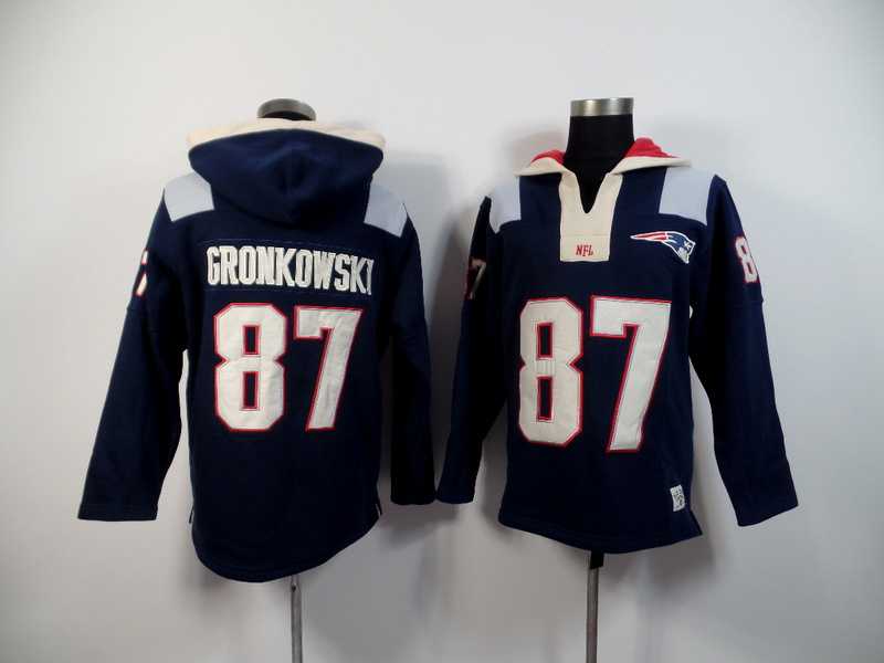 New England Patriots #87 Rob Gronkowski Dark Blue 2015 New Stitched Hoodie,We sell and wholesale New England Patriots #87 Rob Gronkowski Dark Blue 2015 New Stitched Hoodie on line form chian!