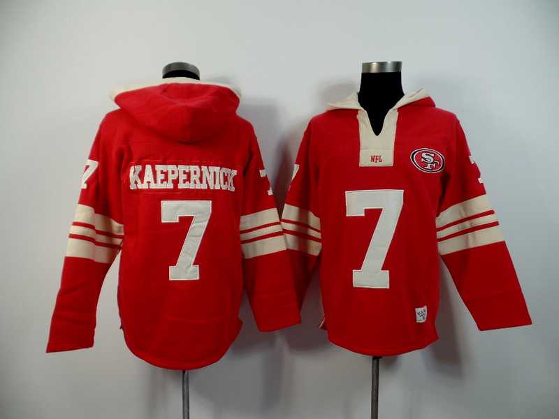 San Francisco 49ers #7 Colin Kaepernick Red 2015 New Stitched Hoodie,We sell and wholesale San Francisco 49ers #7 Colin Kaepernick Red 2015 New Stitched Hoodie on line form chian!