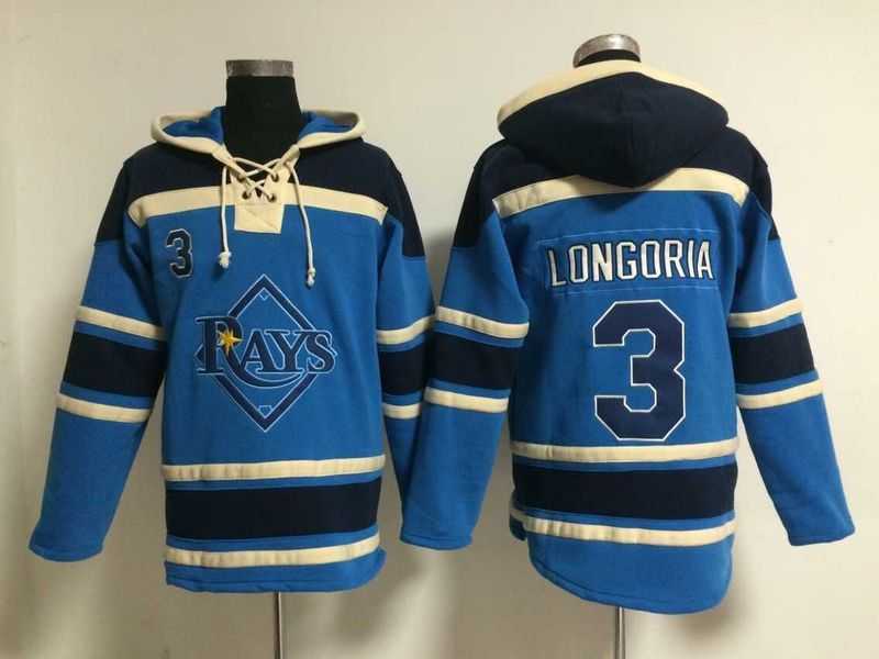 Tampa Bay Rays #3 Evan Longoria Light Blue Stitched Hoodie,We sell and wholesale Tampa Bay Rays #3 Evan Longoria Light Blue Stitched Hoodie on line form chian!