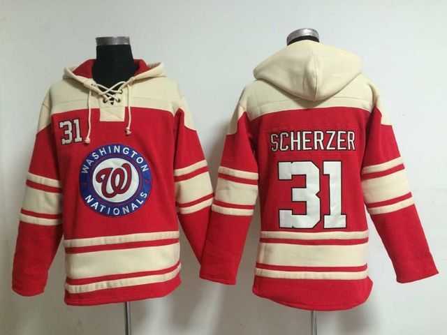 Washington Nationals #31 Max Scherzer Red Stitched Hoodie,We sell and wholesale Washington Nationals #31 Max Scherzer Red Stitched Hoodie on line form chian!
