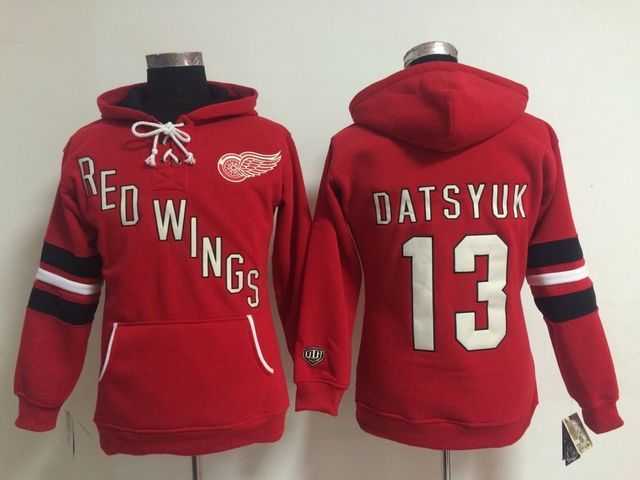 Womens Detroit Red Wings #13 Pavel Datsyuk Red Stitched Hoodie,We sell and wholesale Womens Detroit Red Wings #13 Pavel Datsyuk Red Stitched Hoodie on line form chian!