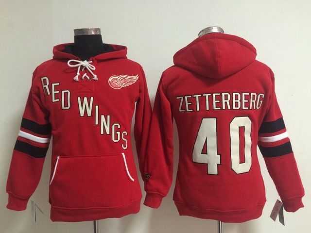 Womens Detroit Red Wings #40 Henrik Zetterberg Red Stitched Hoodie,We sell and wholesale Womens Detroit Red Wings #40 Henrik Zetterberg Red Stitched Hoodie on line form chian!