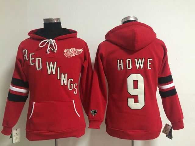 Womens Detroit Red Wings #9 Gordie Howe Red Stitched Hoodie,We sell and wholesale Womens Detroit Red Wings #9 Gordie Howe Red Stitched Hoodie on line form chian!