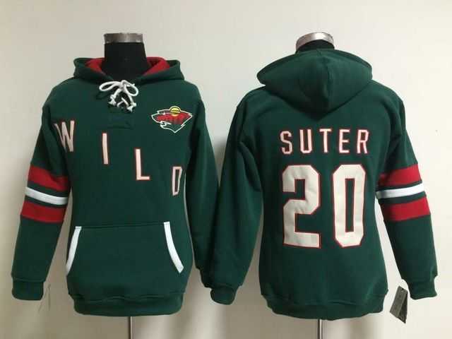Womens Minnesota Wilds #20 Ryan Suter Green Stitched Hoodie,We sell and wholesale Womens Minnesota Wilds #20 Ryan Suter Green Stitched Hoodie on line form chian!