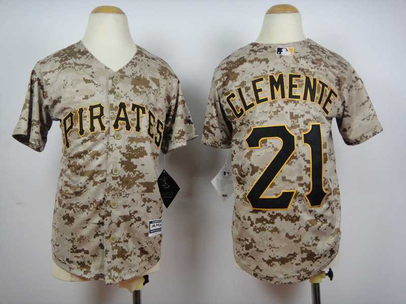 Youth Pittsburgh Pirates #21 Clemente 2015 Camo Jerseys,We sell and wholesale Youth Pittsburgh Pirates #21 Clemente 2015 Camo Jerseys on line form chian!