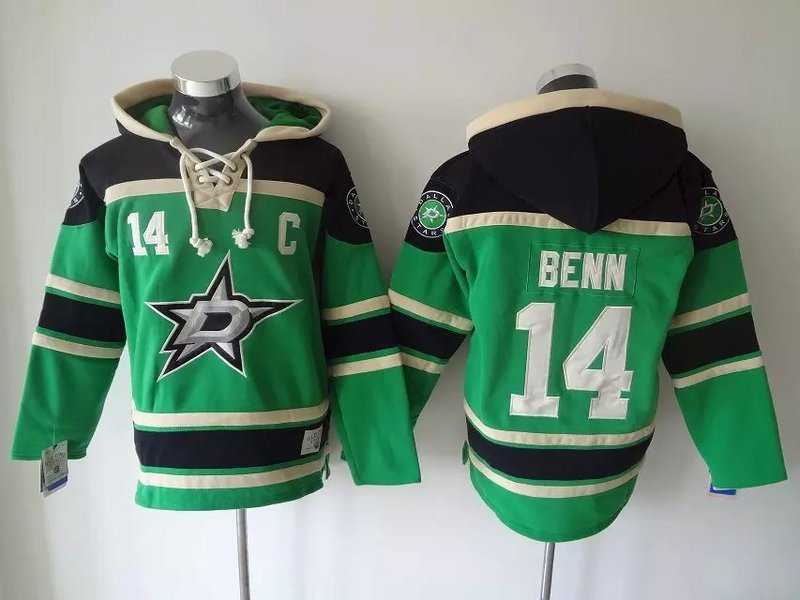 Dallas Stars #14 Jamie Benn Green Hoodie,We sell and wholesale Dallas Stars #14 Jamie Benn Green Hoodie on line form chian!