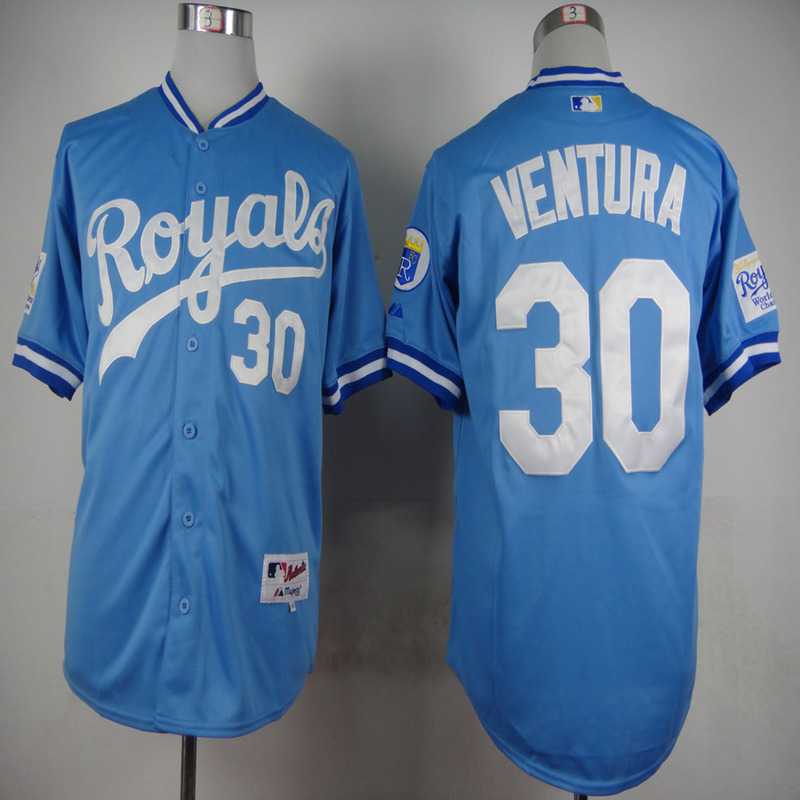 Kansas City Royals #30 Ventura 1985 Throwback Light Blue Cool Base Jerseys,We sell and wholesale Kansas City Royals #30 Ventura 1985 Throwback Light Blue Cool Base Jerseys on line form chian!