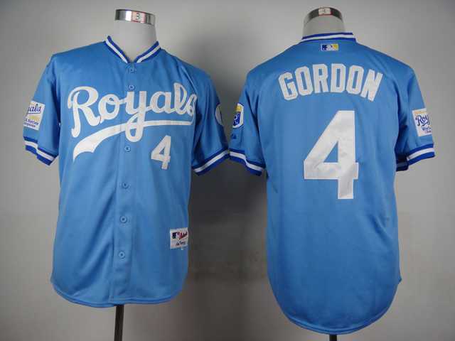 Kansas City Royals #4 Alex Gordon 1985 Throwback Light Blue Cool Base Jerseys,We sell and wholesale Kansas City Royals #4 Alex Gordon 1985 Throwback Light Blue Cool Base Jerseys on line form chian!